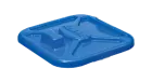 VKM víko malé 38x32 plast - modrý